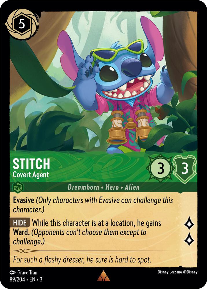 Lorcana - Stitch - Covert Agent - Into the Inklands (3)