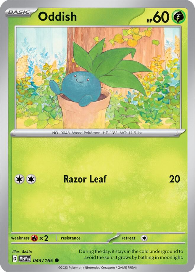 Pokemon - Oddish - SV: Scarlet & Violet 151 (MEW)