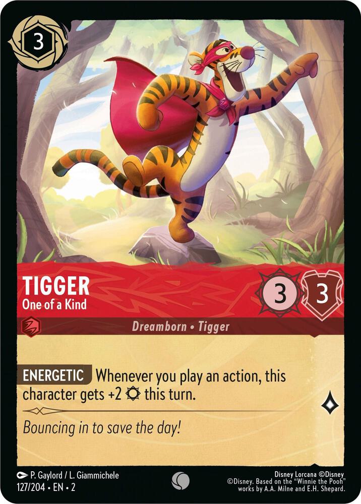 Lorcana - Tigger - One of a Kind - Rise of the Floodborn (2)