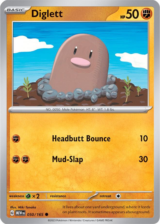Pokemon - Diglett - SV: Scarlet & Violet 151 (MEW)