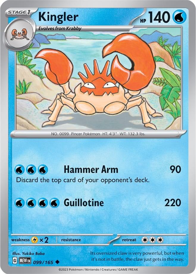Pokemon - Kingler - SV: Scarlet & Violet 151 (MEW)