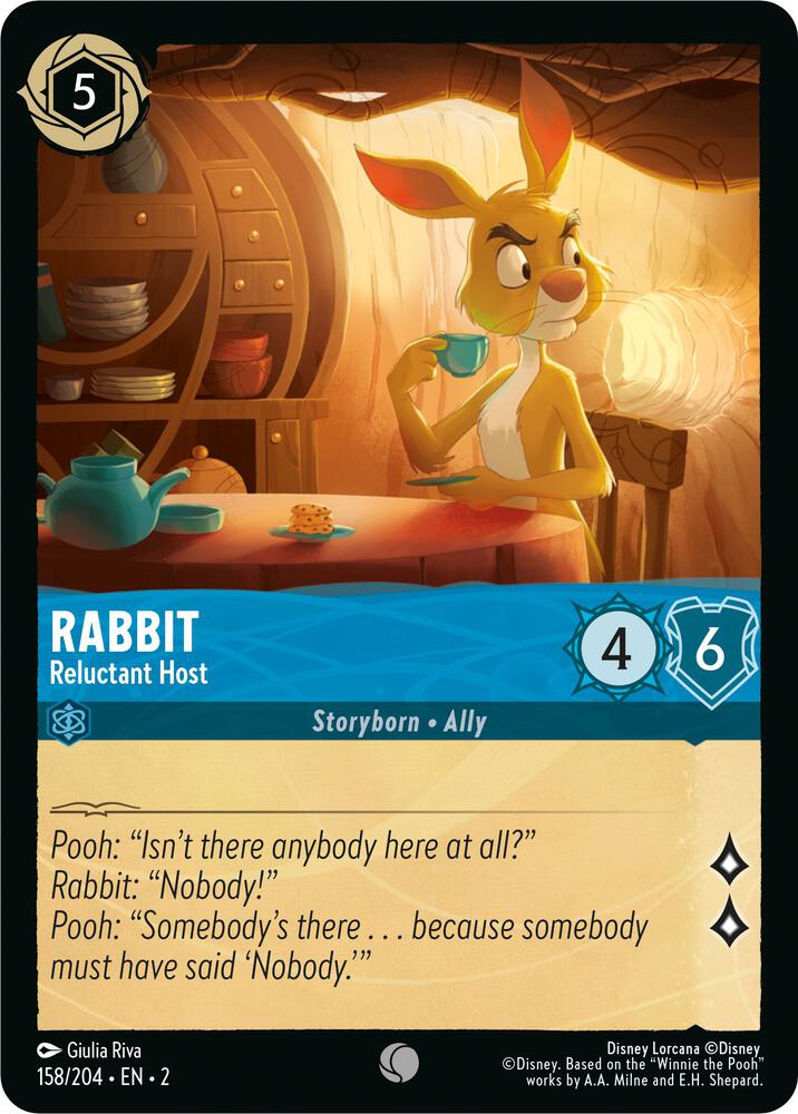 Lorcana - Rabbit - Reluctant Host - Rise of the Floodborn (2)