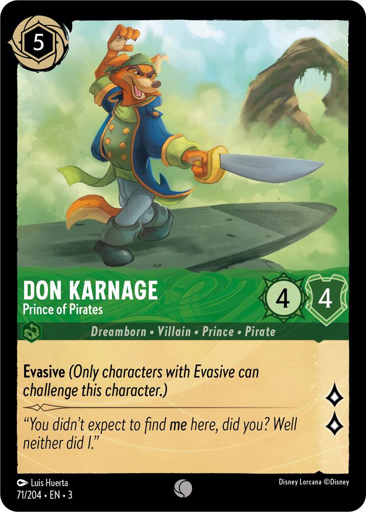 Lorcana - Don Karnage - Prince of Pirates - Into the Inklands (3)
