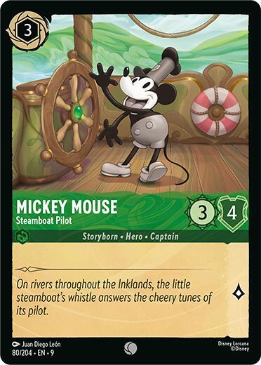 Lorcana - Mickey Mouse - Steamboat Pilot - Fabled (9)