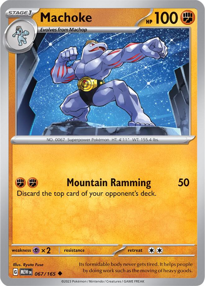 Pokemon - Machoke - 067/165 - SV: Scarlet & Violet 151 (MEW)