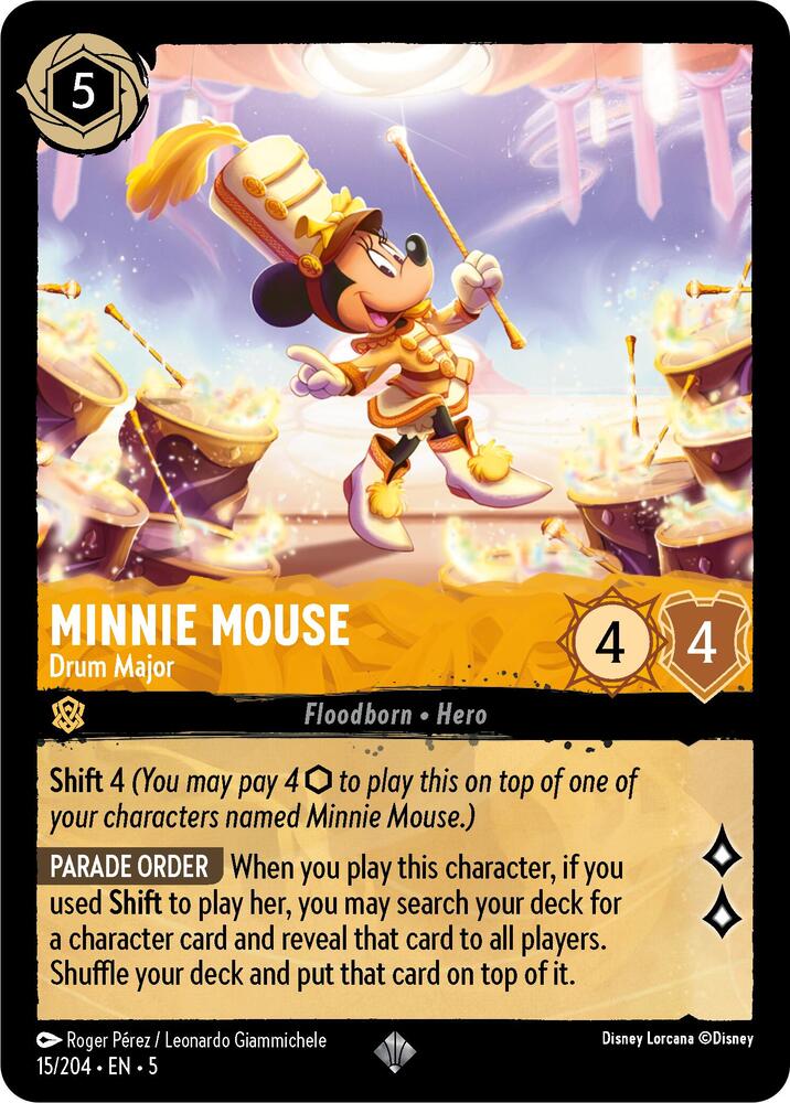 Lorcana - Minnie Mouse - Drum Major - Shimmering Skies (5)