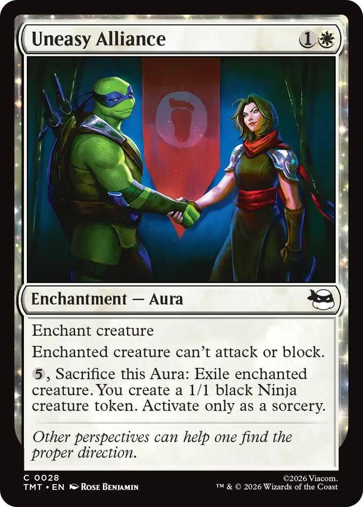 MTG - Uneasy Alliance - Teenage Mutant Ninja Turtles (TMT) Foil