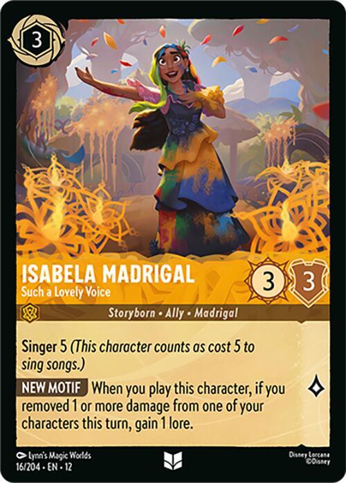 Lorcana - Isabela Madrigal - Such a Lovely Voice - Wilds Unknown (12)