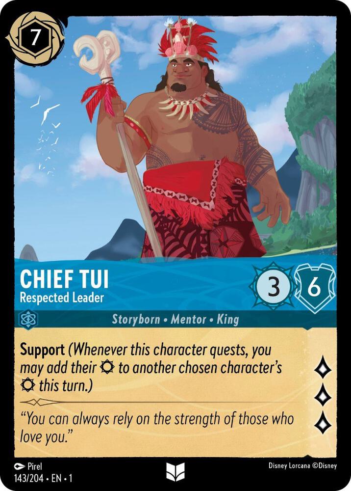 Lorcana - Chief Tui - Respected Leader - The First Chapter (1)