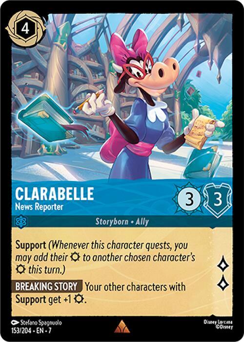 Lorcana - Clarabelle - News Reporter - Archazia's Island (7)