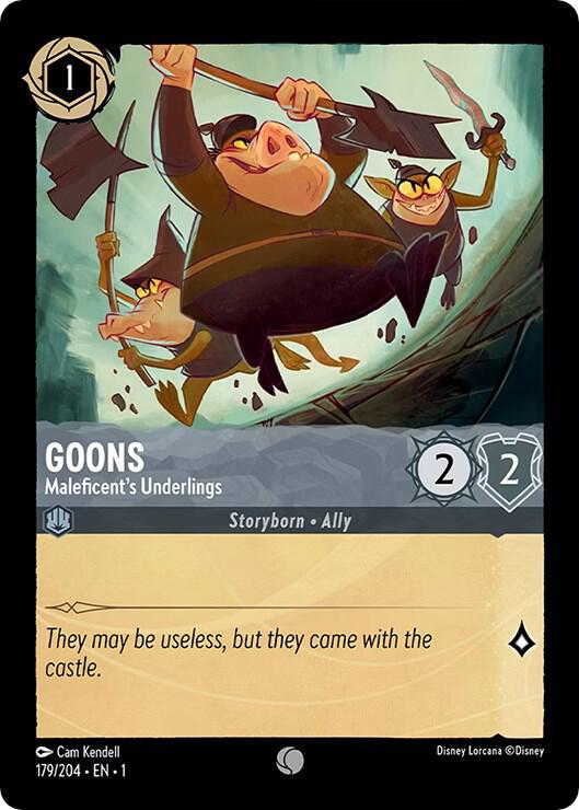 Lorcana - Goons - Maleficent's Underlings - The First Chapter (1) Cold Foil