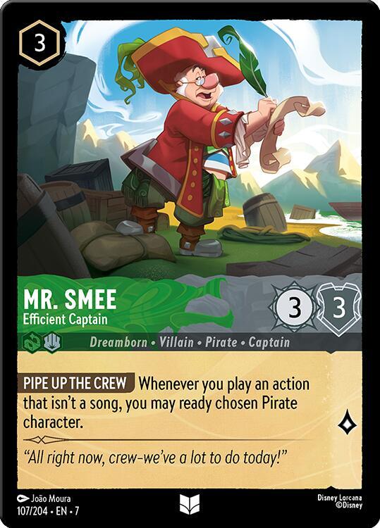 Lorcana - Mr. Smee - Efficient Captain - Archazia's Island (7)