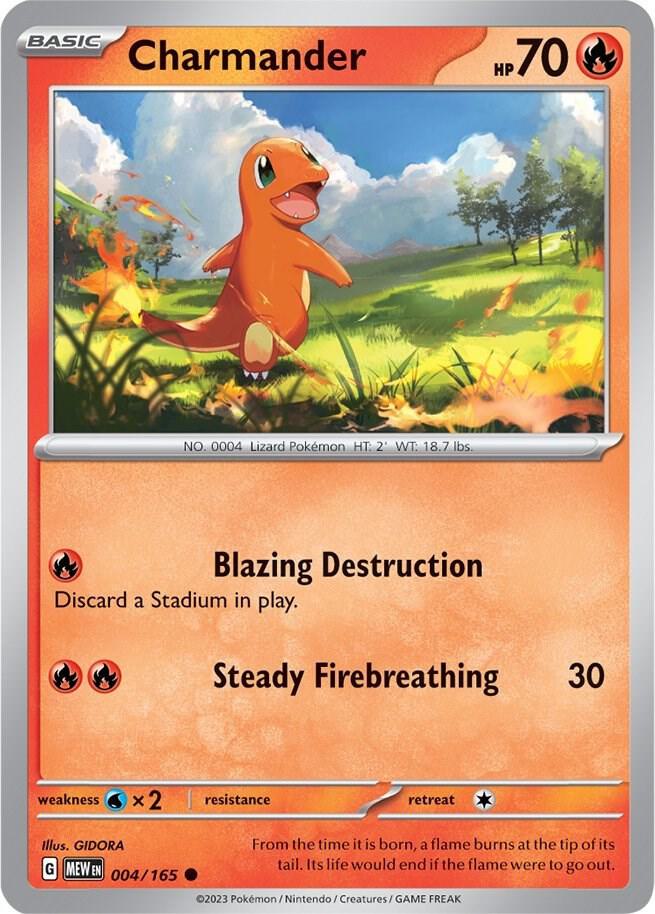 Pokemon - Charmander - 004/165 - SV: Scarlet & Violet 151 (MEW)