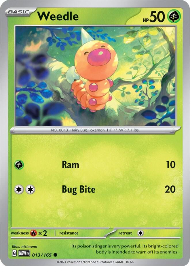 Pokemon - Weedle - SV: Scarlet & Violet 151 (MEW)
