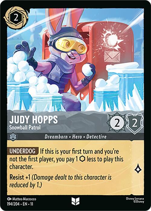 Lorcana - Judy Hopps - Snowball Patrol - Winterspell (11)