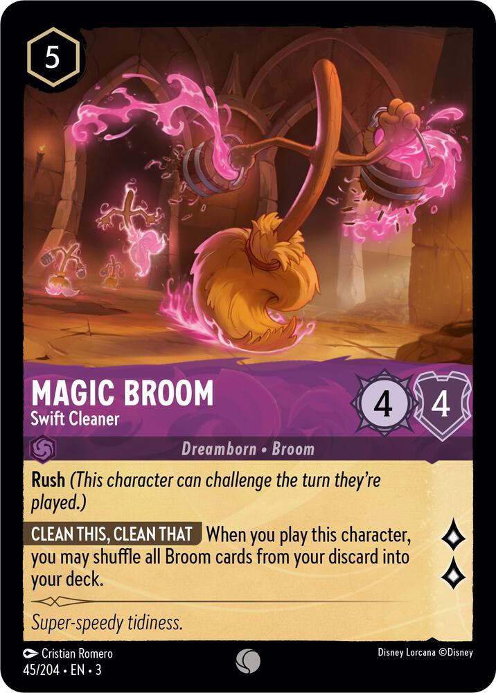 Lorcana - Magic Broom - Swift Cleaner - Into the Inklands (3)