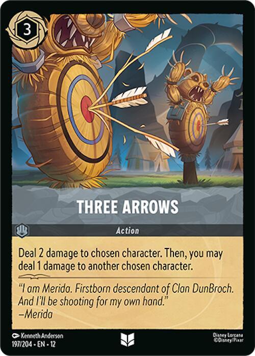 Lorcana - Three Arrows - Wilds Unknown (12) Cold Foil