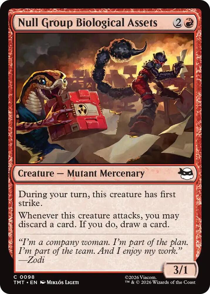 MTG - Null Group Biological Assets - Teenage Mutant Ninja Turtles (TMT)