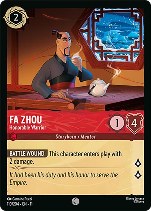Lorcana - Fa Zhou - Honorable Warrior - Cold Foil - Winterspell (11)