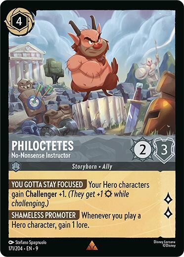 Lorcana - Philoctetes - No-Nonsense Instructor - Fabled (9)