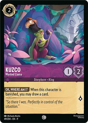 Lorcana - Kuzco - Wanted Llama - Fabled (9)