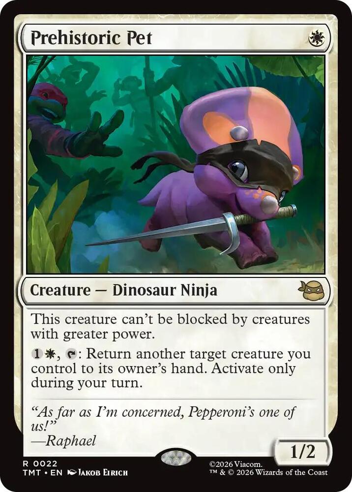 MTG - Prehistoric Pet - Teenage Mutant Ninja Turtles (TMT)