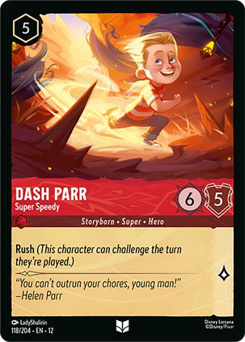 Lorcana - Dash Parr - Super Speedy - Wilds Unknown (12)