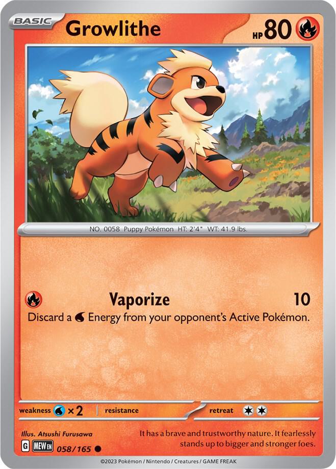 Pokemon - Growlithe - SV: Scarlet & Violet 151 (MEW)