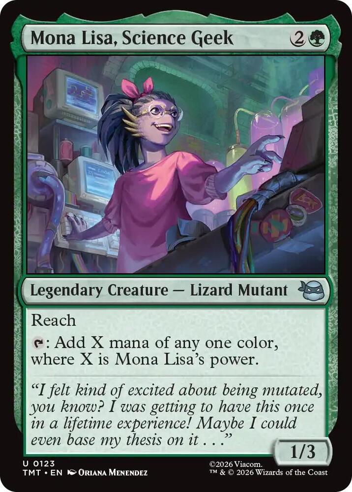 MTG - Mona Lisa, Science Geek - Teenage Mutant Ninja Turtles (TMT)