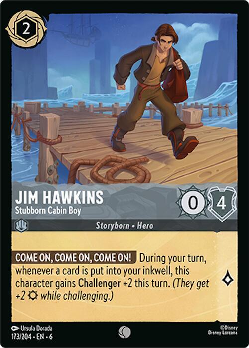 Lorcana - Jim Hawkins - Stubborn Cabin Boy - Azurite Sea (6)