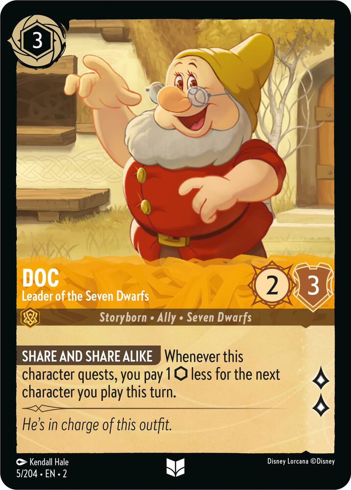 Lorcana - Doc - Leader of the Seven Dwarfs - Rise of the Floodborn (2)