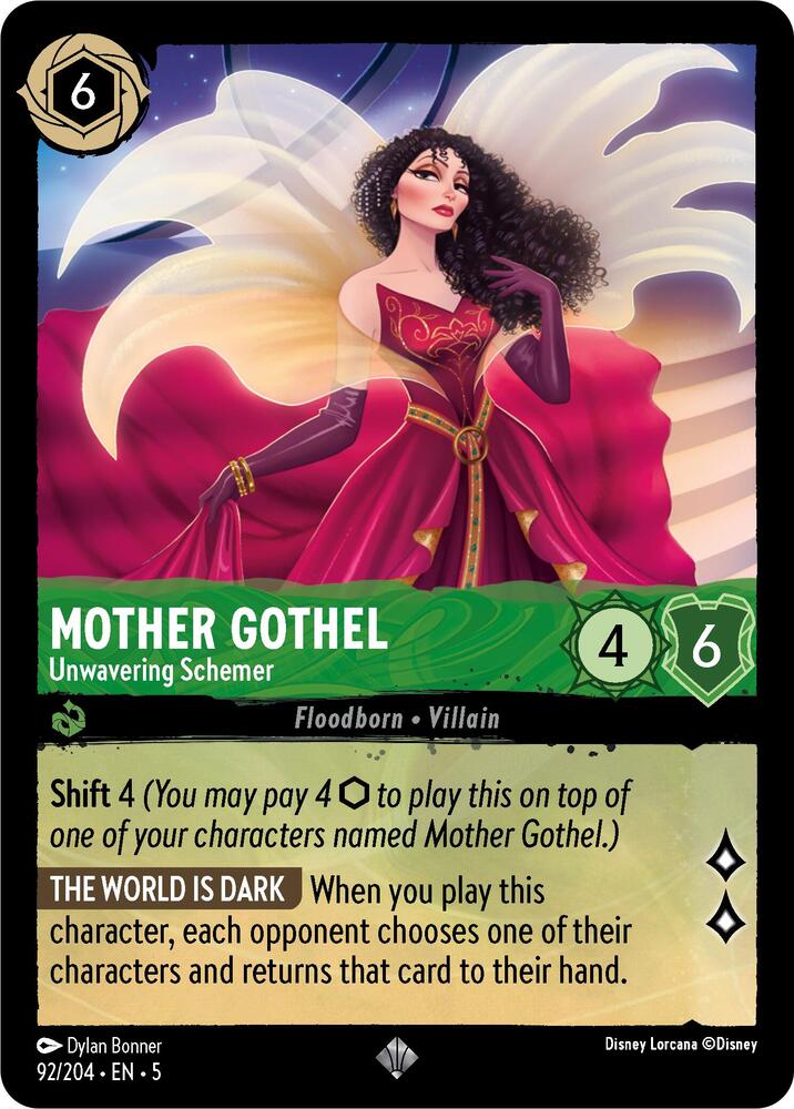 Lorcana - Mother Gothel - Unwavering Schemer - Shimmering Skies (5)