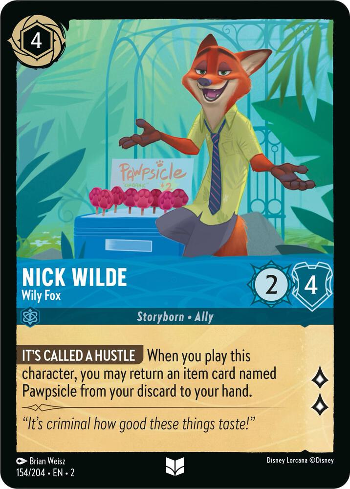 Lorcana - Nick Wilde - Wily Fox - Rise of the Floodborn (2)