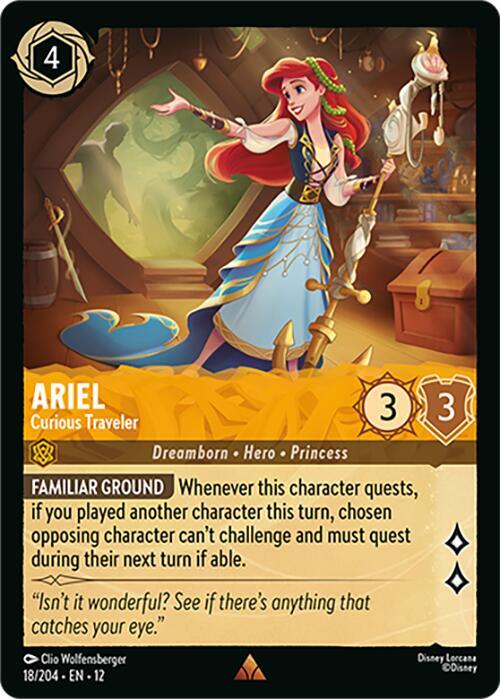 Lorcana - Ariel - Curious Traveler - Wilds Unknown (12)