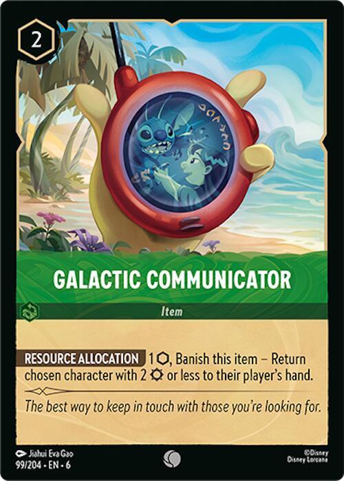Lorcana - Galactic Communicator - Azurite Sea (6) Cold Foil