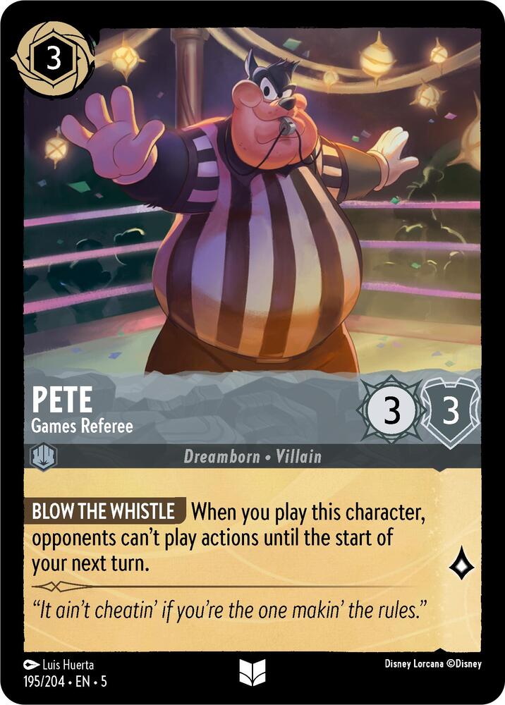 Lorcana - Pete - Games Referee - Shimmering Skies (5)