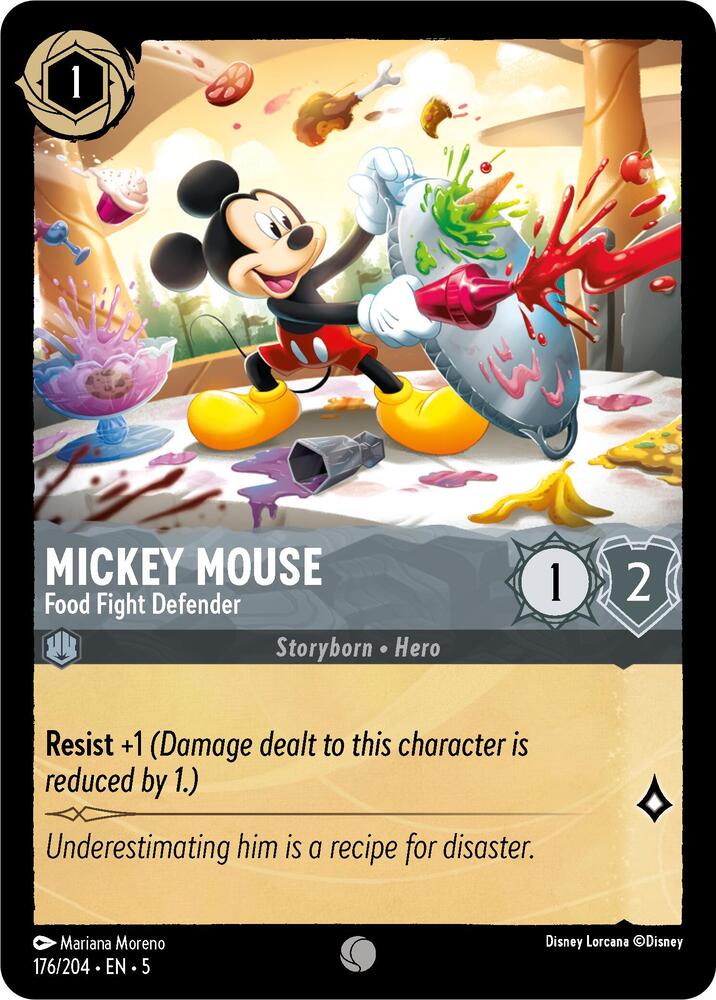 Lorcana - Mickey Mouse - Food Fight Defender - Shimmering Skies (5)
