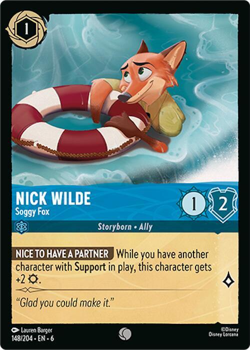 Lorcana - Nick Wilde - Soggy Fox - Azurite Sea (6)
