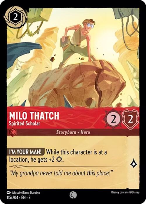 Lorcana - Milo Thatch - Spirited Scholar - Into the Inklands (3)