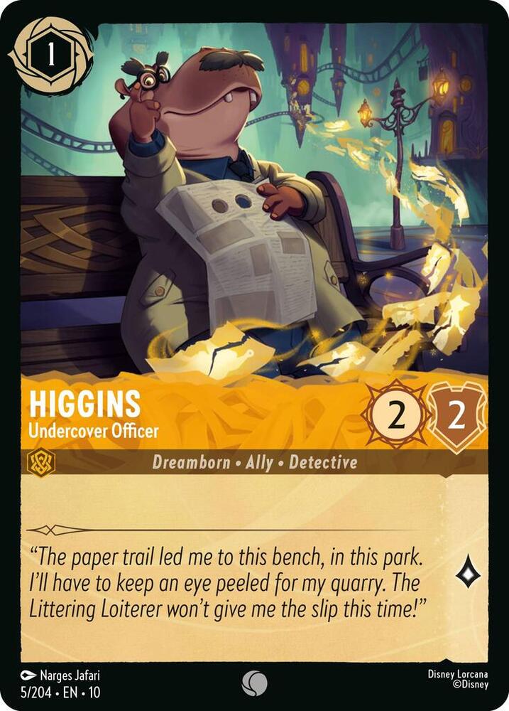 Lorcana - Higgins Undercover Officer - Whispers in the Well (10)