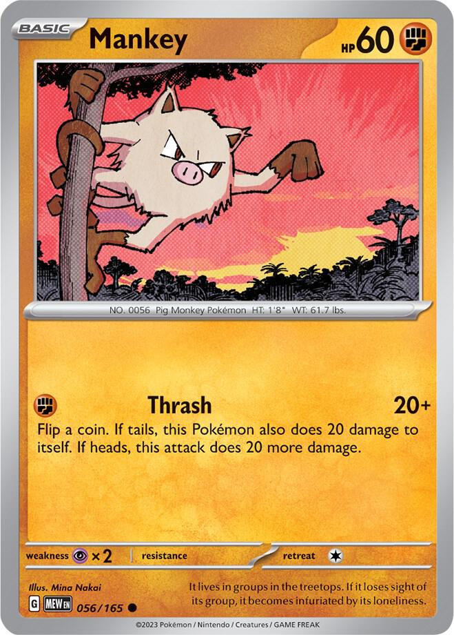 Pokemon - Mankey - SV: Scarlet & Violet 151 (MEW)