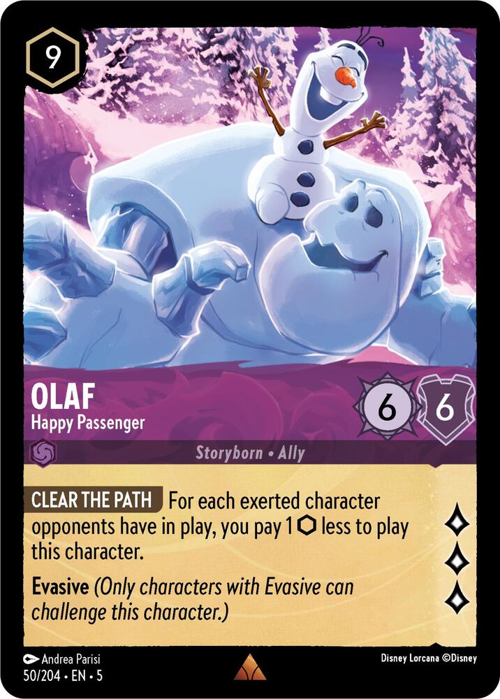 Lorcana - Olaf - Happy Passenger - Cold Foil - Shimmering Skies (5)