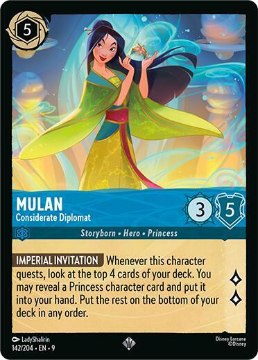 Lorcana - Mulan - Considerate Diplomat - Fabled (9)