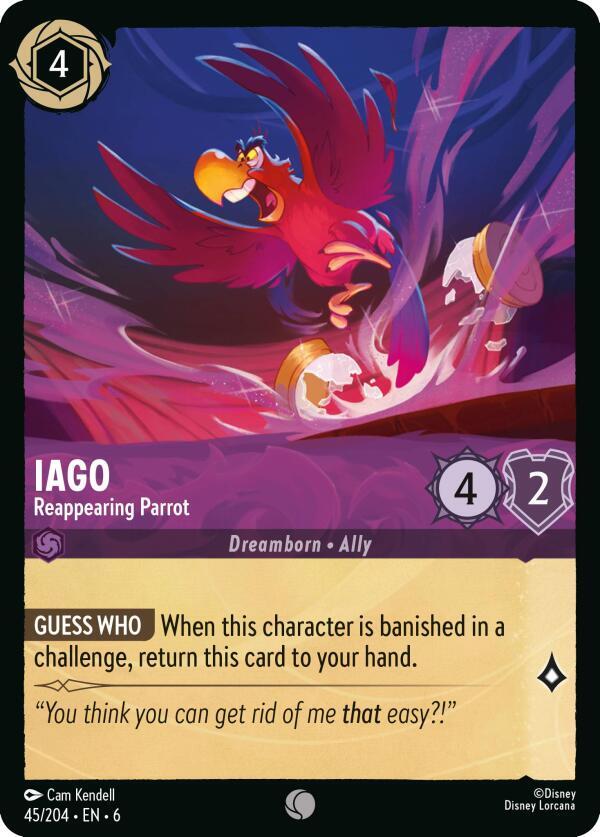 Lorcana - Iago - Reappearing Parrot - Azurite Sea (6)