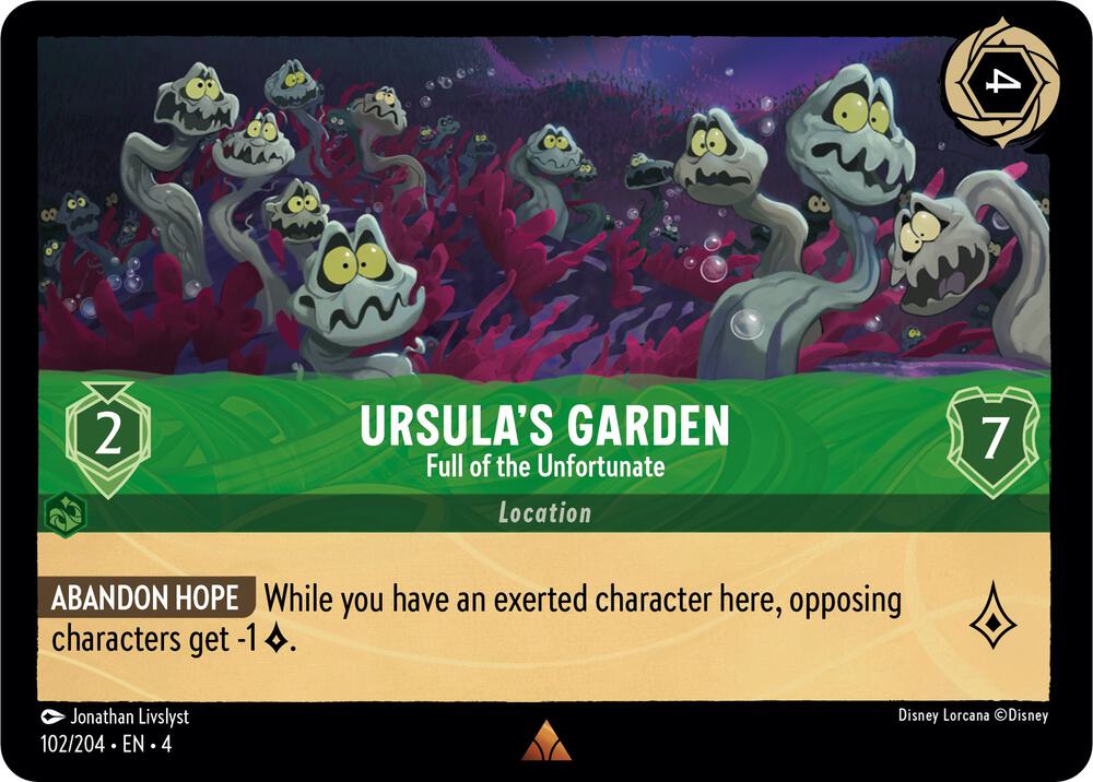Lorcana - Ursula's Garden - Full of the Unfortunate - Cold Foil - Ursula's Return (4)