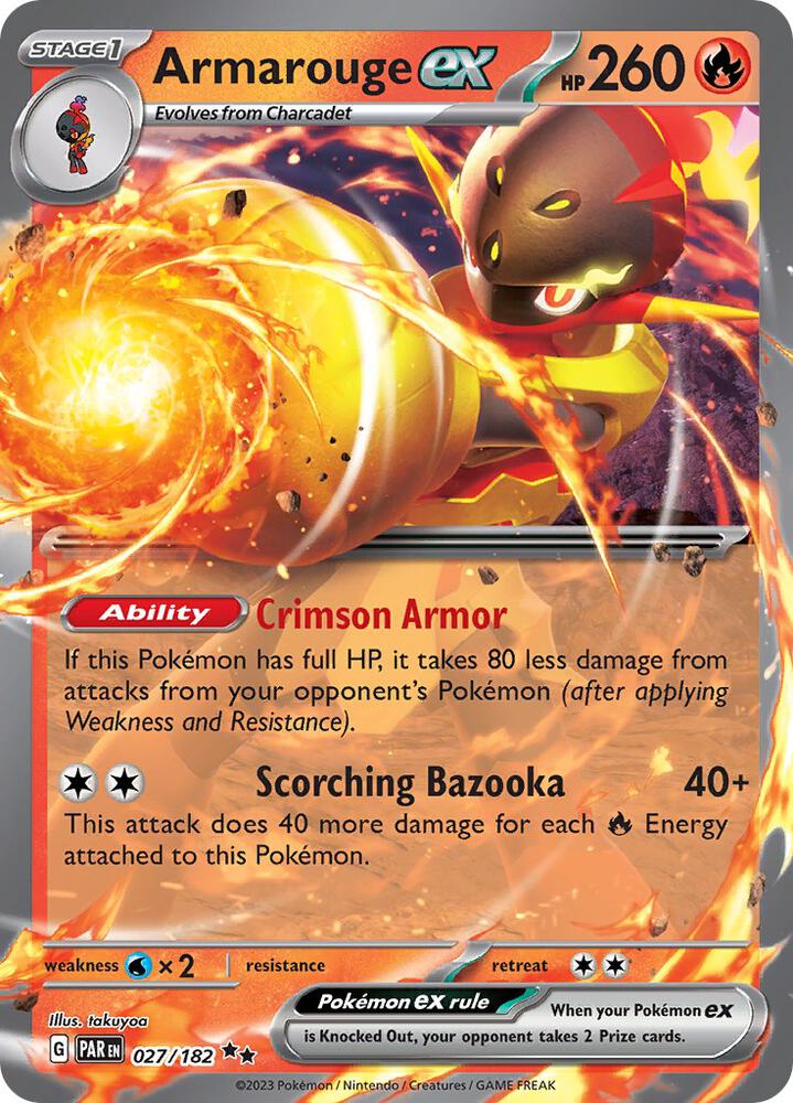 Pokemon - Armarouge ex - SV04: Paradox Rift (PAR)