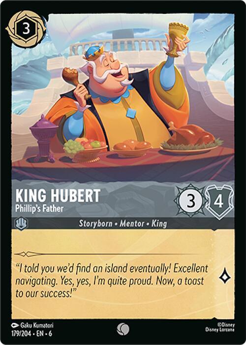 Lorcana - King Hubert - Phillip's Father - Azurite Sea (6)