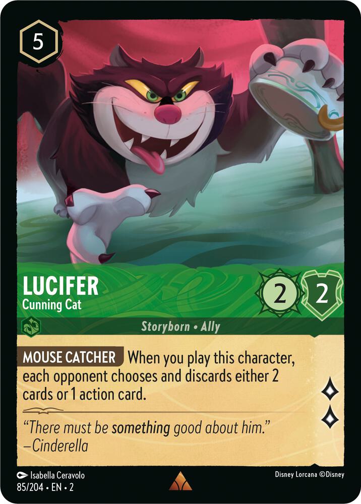 Lorcana - Lucifer - Cunning Cat - Rise of the Floodborn (2)