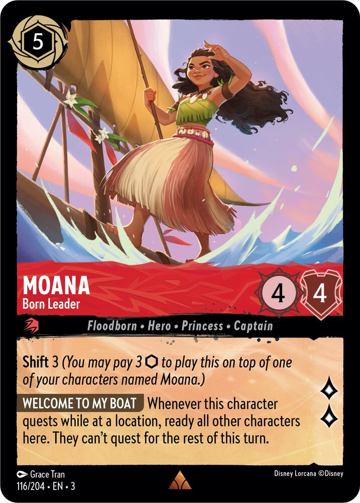 Lorcana - Moana - Born Leader - Into the Inklands (3)