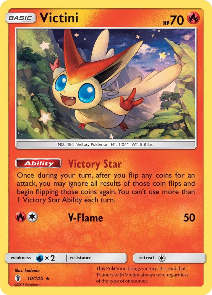 Pokemon - Victini - SM - Guardians Rising (SM02) Reverse Holofoil